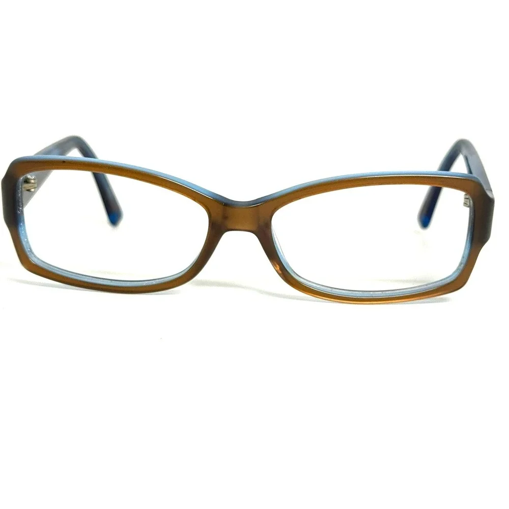 Calvin Klein CK4117S Brown Blue Rectangle Eyeglass Frames 55-16-125